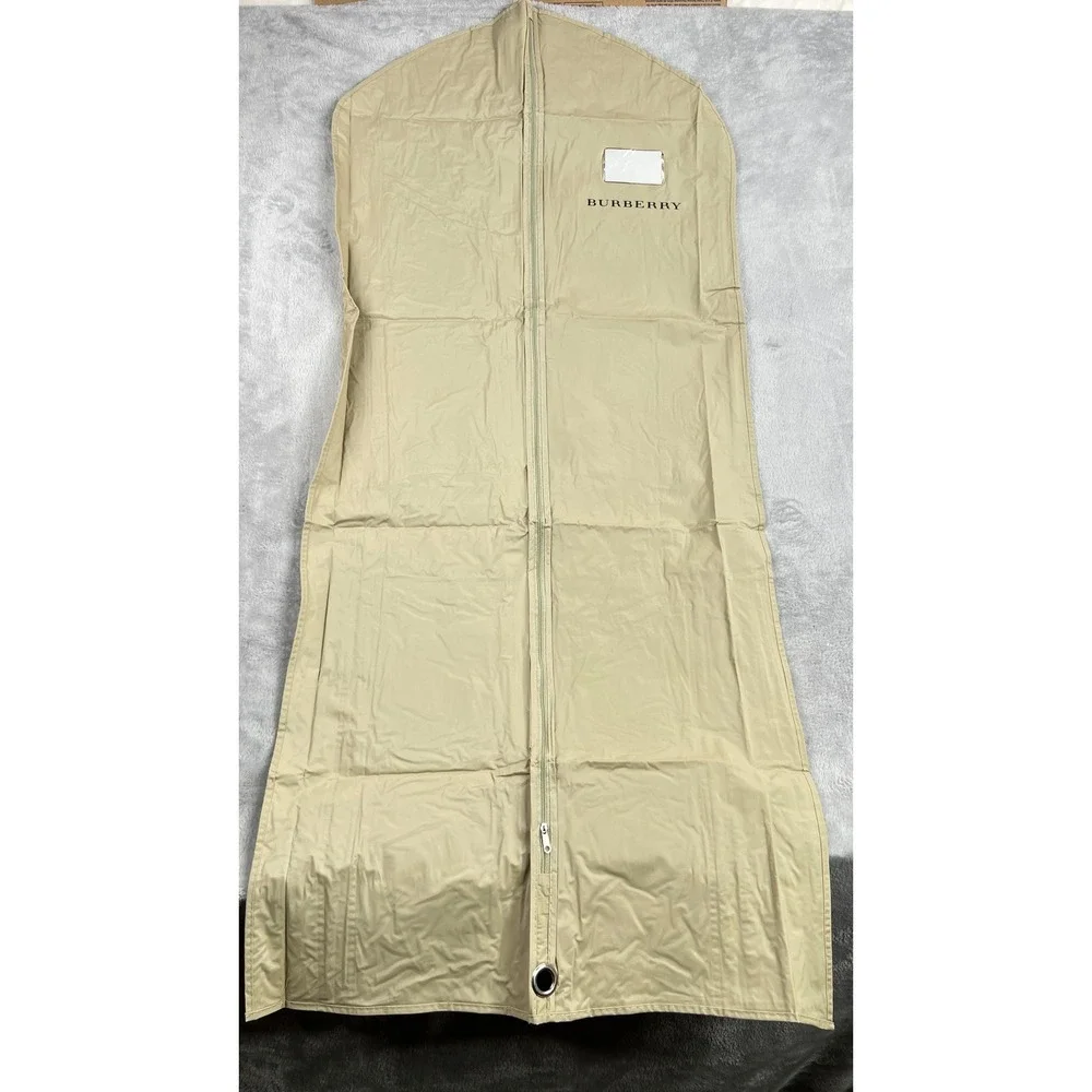 Burberry Original Garment Bag 51x23.5 Tan Zip Suit Coat Travel Storage Cover